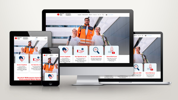 Webauftritt DRK Heidelberg Rhein-Neckar/Heidelberg e. V.