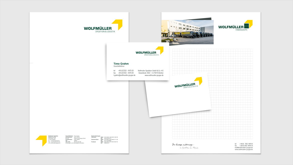 Briefpapier, Visitenkarten, Notizblock