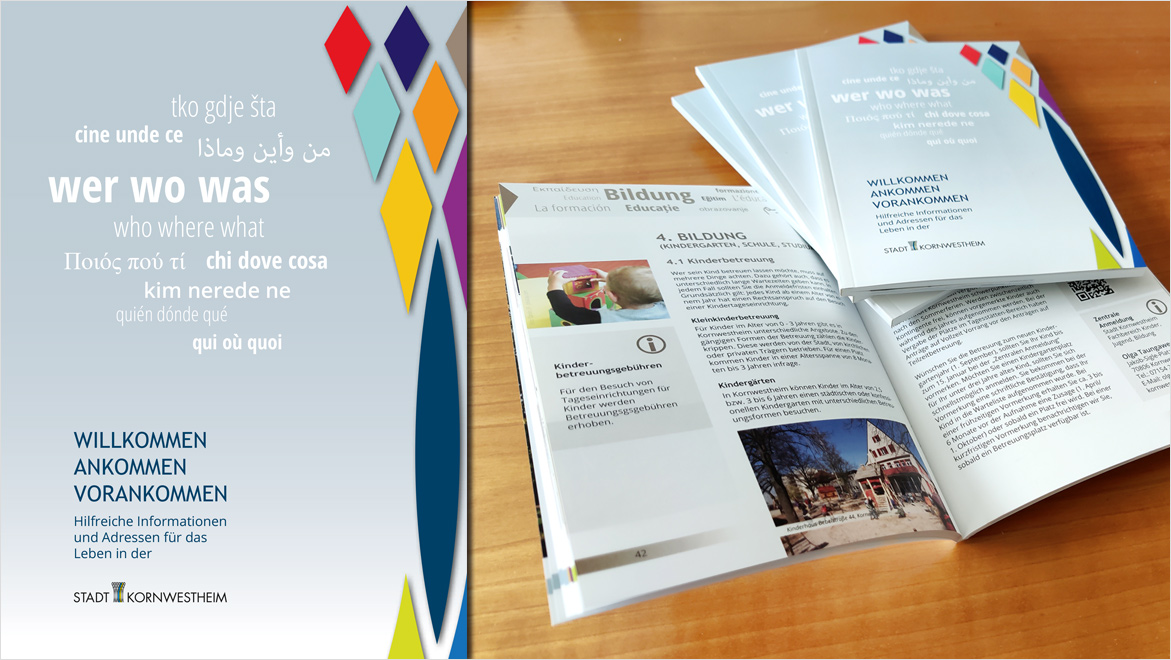 Willkommensbroschüre - Hilfreiche Informationen und Adressen für das Leben in der Stadt Kornwestheim